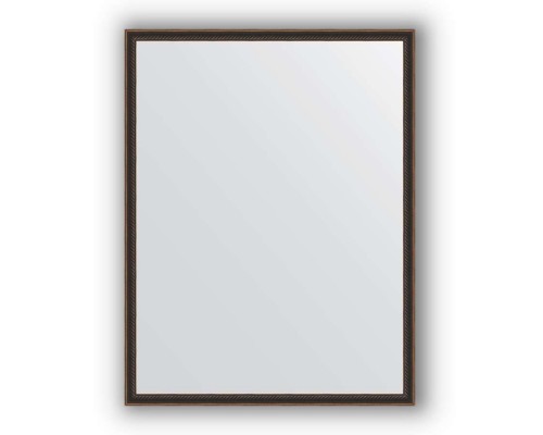 Зеркало в багетной раме Evoform Definite BY 0676 68 x 88 см, витой махагон