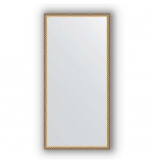Зеркало в багетной раме Evoform Definite BY 0703 48 x 98 см, витая латунь