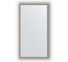 Зеркало в багетной раме Evoform Definite BY 0725 58 x 108 см, витое серебро