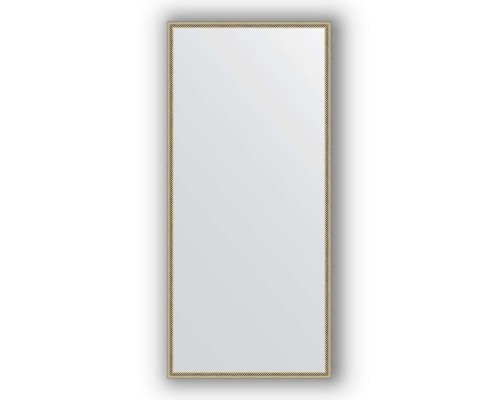 Зеркало в багетной раме Evoform Definite BY 0759 68 x 148 см, витое серебро