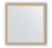 Зеркало в багетной раме Evoform Definite BY 0775 61 x 61 см, мельхиор