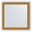 Зеркало в багетной раме Evoform Definite BY 0777 62 x 62 см, бусы золотые