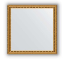 Зеркало в багетной раме Evoform Definite BY 0777 62 x 62 см, бусы золотые