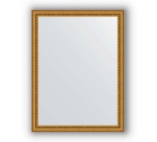 Зеркало в багетной раме Evoform Definite BY 1007 62 x 82 см, бусы золотые
