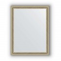 Зеркало в багетной раме Evoform Definite BY 1326 35 x 45 см, витое серебро