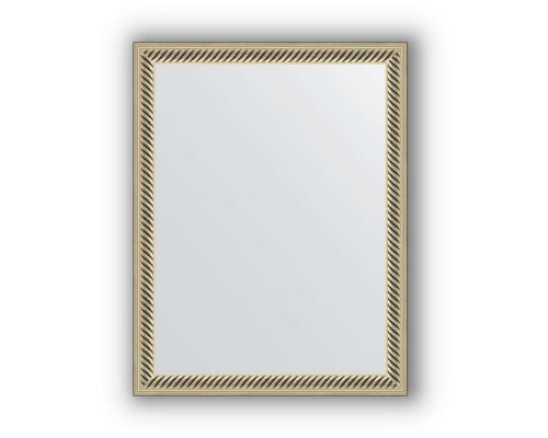 Зеркало в багетной раме Evoform Definite BY 1326 35 x 45 см, витое серебро