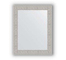 Зеркало в багетной раме Evoform Definite BY 3006 38 x 48 см, волна алюминий