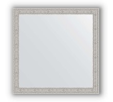 Зеркало в багетной раме Evoform Definite BY 3134 61 x 61 см, волна алюминий