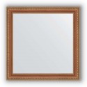 Зеркало в багетной раме Evoform Definite BY 3139 65 x 65 см, бронзовые бусы на дереве