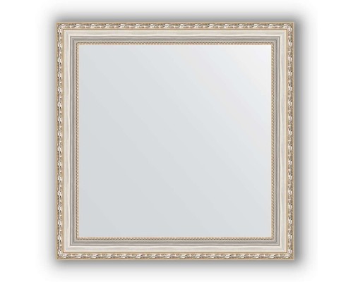 Зеркало в багетной раме Evoform Definite BY 3142 65 x 65 см, версаль серебро