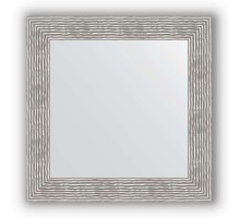 Зеркало в багетной раме Evoform Definite BY 3153 70 x 70 см, волна хром