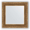 Зеркало в багетной раме Evoform Definite BY 3159 73 x 73 см, вензель бронзовый