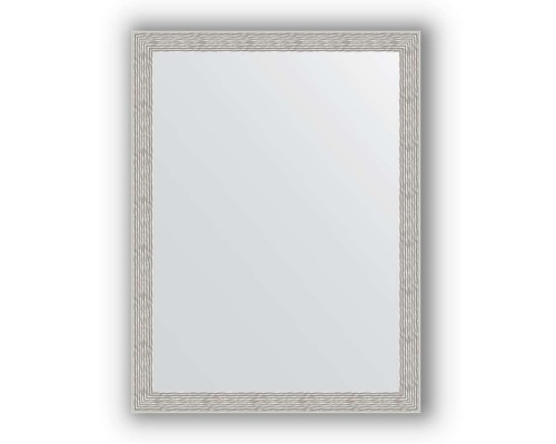 Зеркало в багетной раме Evoform Definite BY 3166 61 x 81 см, волна алюминий