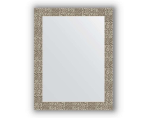 Зеркало в багетной раме Evoform Definite BY 3180 66 x 86 см, соты титан