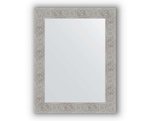 Зеркало в багетной раме Evoform Definite BY 3185 70 x 90 см, волна хром