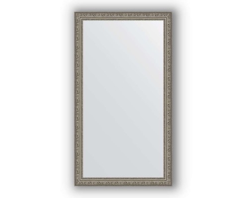 Зеркало в багетной раме Evoform Definite BY 3200 64 x 114 см, виньетка состаренное серебро