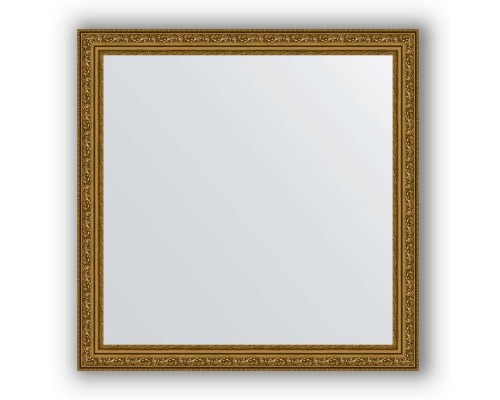 Зеркало в багетной раме Evoform Definite BY 3231 74 x 74 см, виньетка состаренное золото