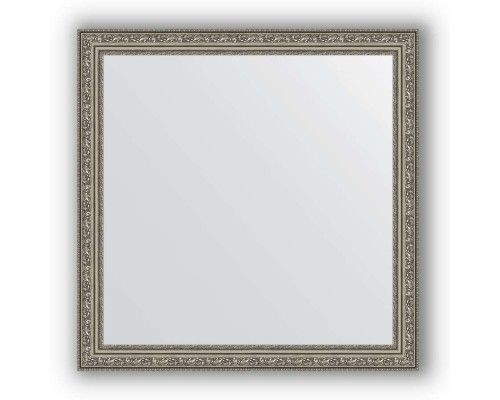 Зеркало в багетной раме Evoform Definite BY 3232 74 x 74 см, виньетка состаренное серебро