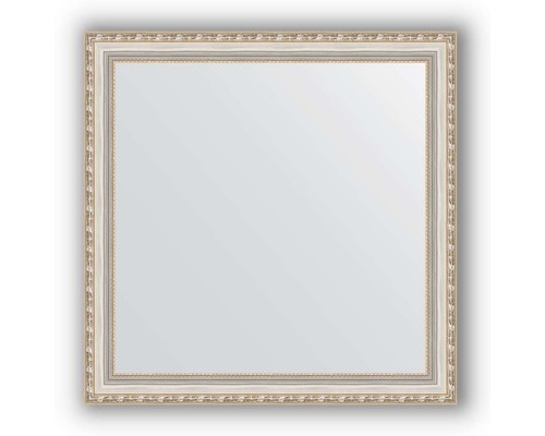 Зеркало в багетной раме Evoform Definite BY 3238 75 x 75 см, версаль серебро