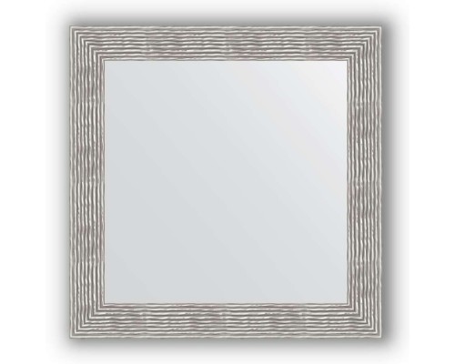 Зеркало в багетной раме Evoform Definite BY 3249 80 x 80 см, волна хром