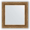 Зеркало в багетной раме Evoform Definite BY 3255 83 x 83 см, вензель бронзовый