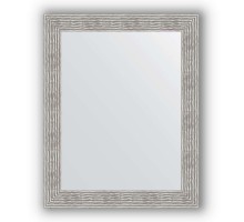 Зеркало в багетной раме Evoform Definite BY 3281 80 x 100 см, волна хром