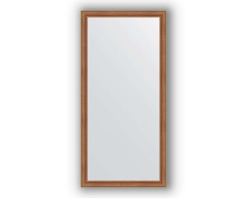 Зеркало в багетной раме Evoform Definite BY 3331 75 x 155 см, бронзовые бусы на дереве