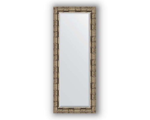 Зеркало в багетной раме Evoform Exclusive BY 1156 53 x 133 см, серебряный бамбук