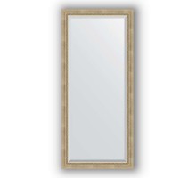 Зеркало в багетной раме Evoform Exclusive BY 1202 73 x 163 см, состаренное серебро с плетением