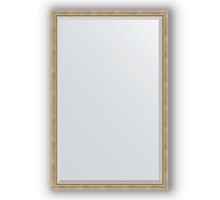 Зеркало в багетной раме Evoform Exclusive BY 1212 113 x 173 см, состаренное серебро с плетением