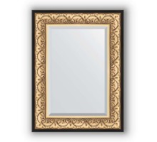Зеркало в багетной раме Evoform Exclusive BY 1231 60 x 80 см, барокко золото