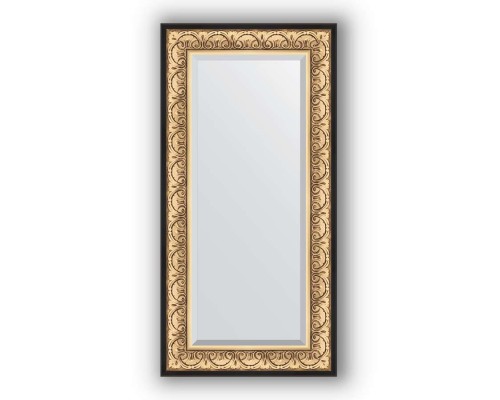 Зеркало в багетной раме Evoform Exclusive BY 1251 60 x 120 см, барокко золото