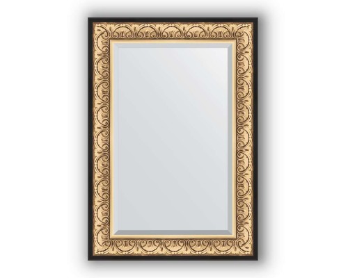 Зеркало в багетной раме Evoform Exclusive BY 1281 70 x 100 см, барокко золото