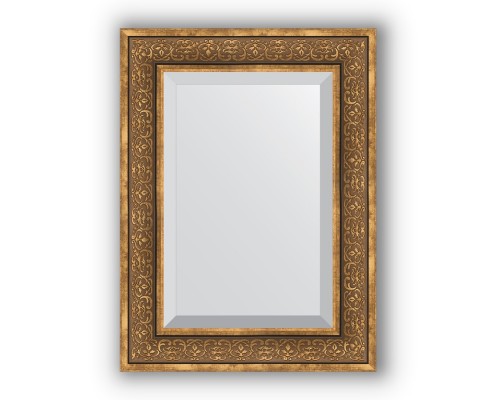 Зеркало в багетной раме Evoform Exclusive BY 3396 59 x 79 см, вензель бронзовый