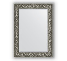 Зеркало в багетной раме Evoform Exclusive BY 3468 79 x 109 см, византия серебро