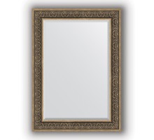 Зеркало в багетной раме Evoform Exclusive BY 3475 79 x 109 см, вензель серебряный