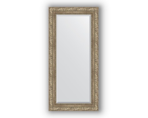 Зеркало в багетной раме Evoform Exclusive BY 3487 55 x 115 см, виньетка античное серебро