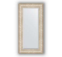 Зеркало в багетной раме Evoform Exclusive BY 3504 60 x 120 см, виньетка серебро