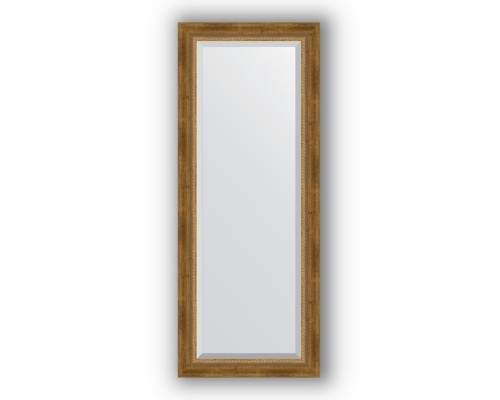 Зеркало в багетной раме Evoform Exclusive BY 3510 53 x 133 см, состаренная бронза с плетением