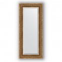 Зеркало в багетной раме Evoform Exclusive BY 3526 59 x 139 см, вензель бронзовый