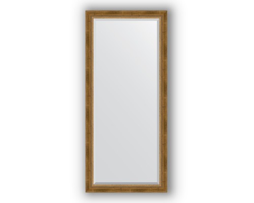 Зеркало в багетной раме Evoform Exclusive BY 3588 73 x 163 см, состаренная бронза с плетением