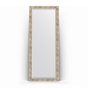 Зеркало в багетной раме Evoform Exclusive Floor BY 6104 78 x 198 см, прованс с плетением