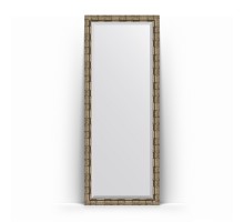 Зеркало в багетной раме Evoform Exclusive Floor BY 6107 78 x 198 см, серебряный бамбук
