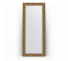 Зеркало в багетной раме Evoform Exclusive Floor BY 6124 84 x 203 см, византия золото