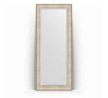 Зеркало в багетной раме Evoform Exclusive Floor BY 6136 85 x 205 см, виньетка серебро