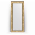Зеркало в багетной раме Evoform Exclusive Floor BY 6138 87 x 207 см, состаренное серебро с орнаментом