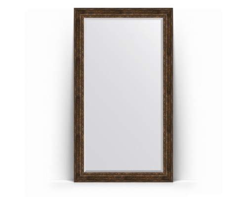 Зеркало в багетной раме Evoform Exclusive Floor BY 6180, 117 x 207 см, состаренное дерево с орнаментом