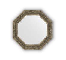 Зеркало в багетной раме Evoform Octagon, BY 3664, 53 x 53 см, состаренное дерево с плетением