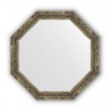 Зеркало в багетной раме Evoform Octagon, BY 3666, 73 x 73 см, состаренное дерево с плетением