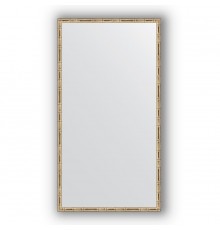 Зеркало в багетной раме - серебро/бамбук Evoform DEFINITE, BY 0728, 57 x 107 см